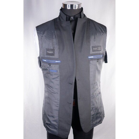 BANANA REPUBLIC Slim Blazer Sport Coat 2 Button Casual Jacket Size 40R WOOL Suit - Picture 9 of 15